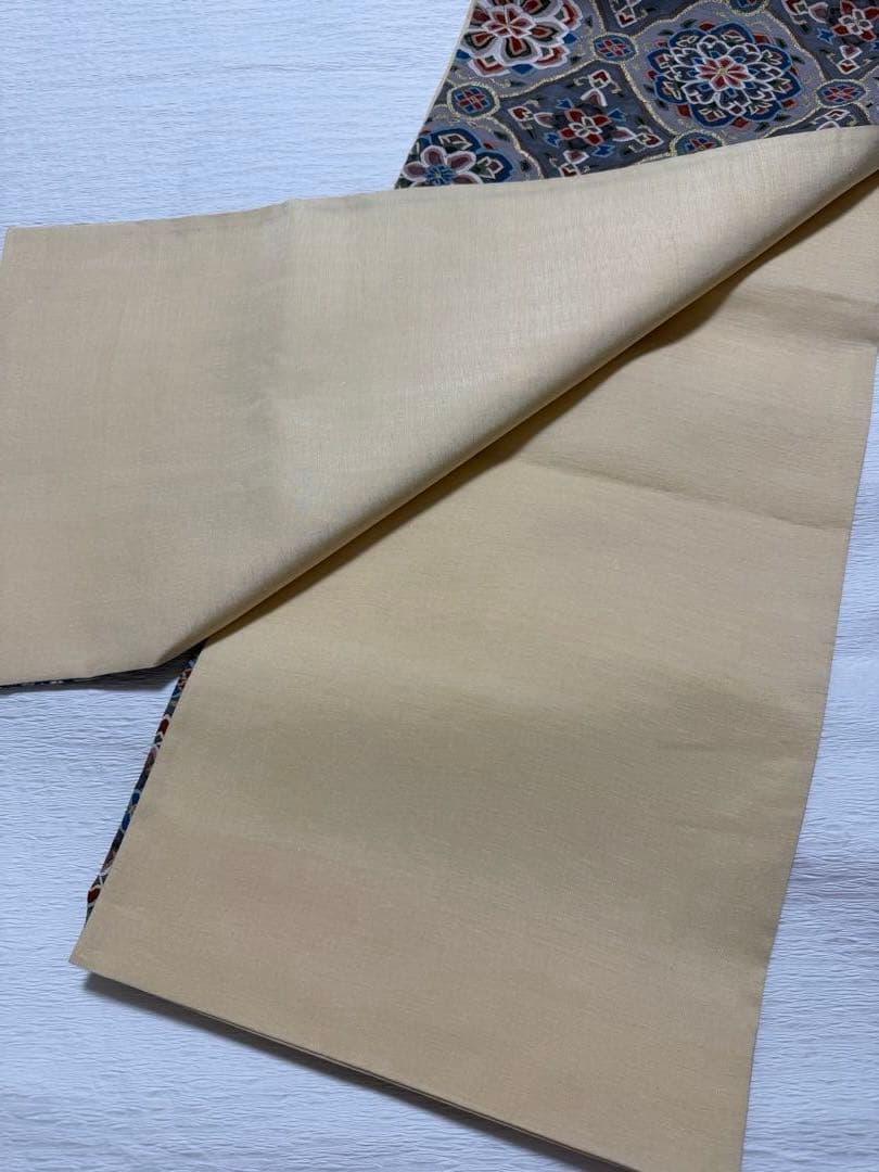 明綴れ 袋帯 金糸 正絹