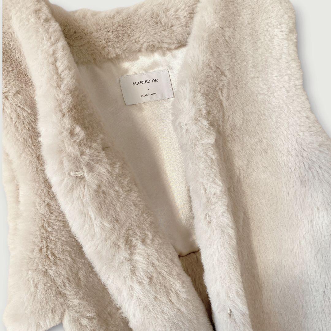 マリードール MARIED'OR ファーベスト クリーム系 エコファー ふわふわ