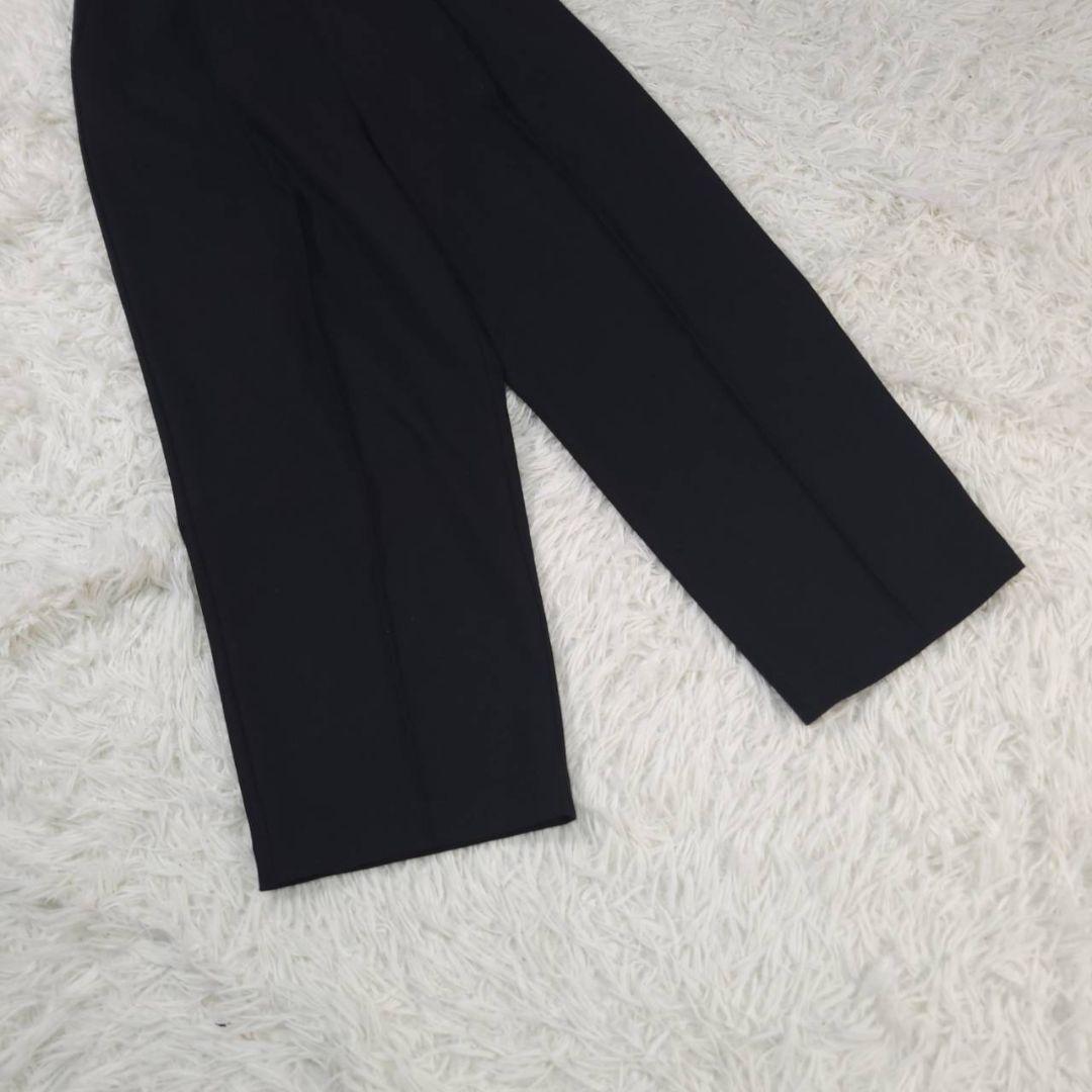 美品☆Nala ナラ　ピンタックサーモパンツ　イージーパンツ　ウエストゴム　黒