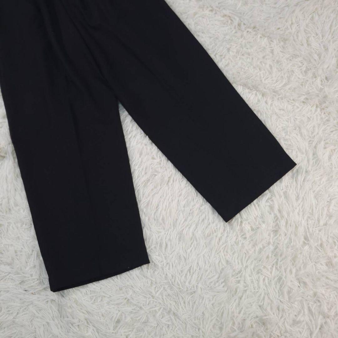 美品☆Nala ナラ　ピンタックサーモパンツ　イージーパンツ　ウエストゴム　黒