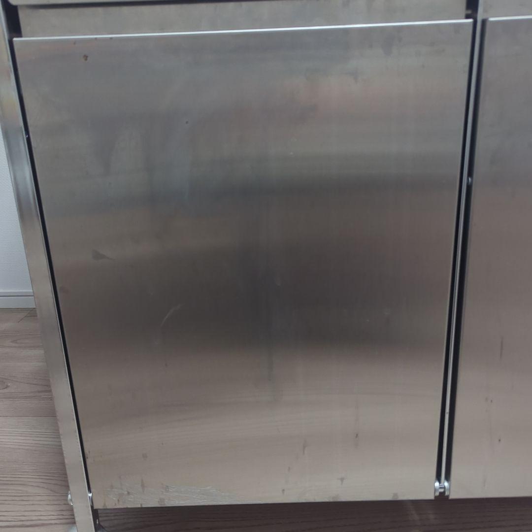 ステンレス製キッチンワゴン キャスター付き