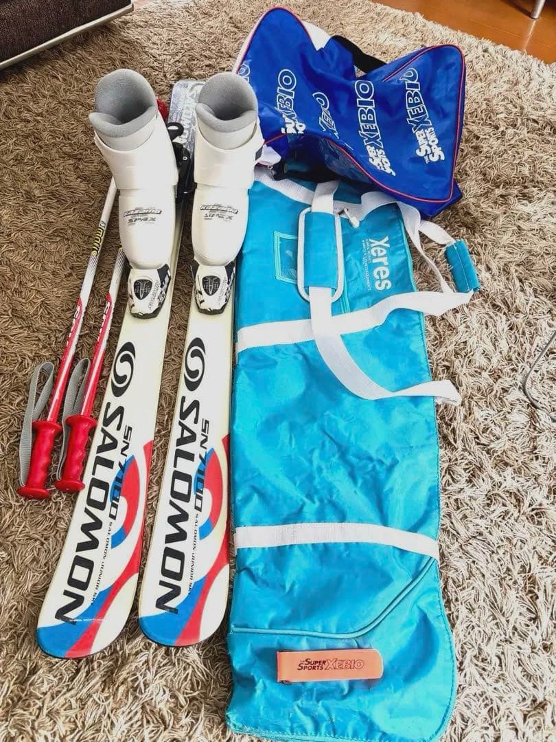 子供用 サロモンスキーセット 板120cm 靴19-20cm 送料込み