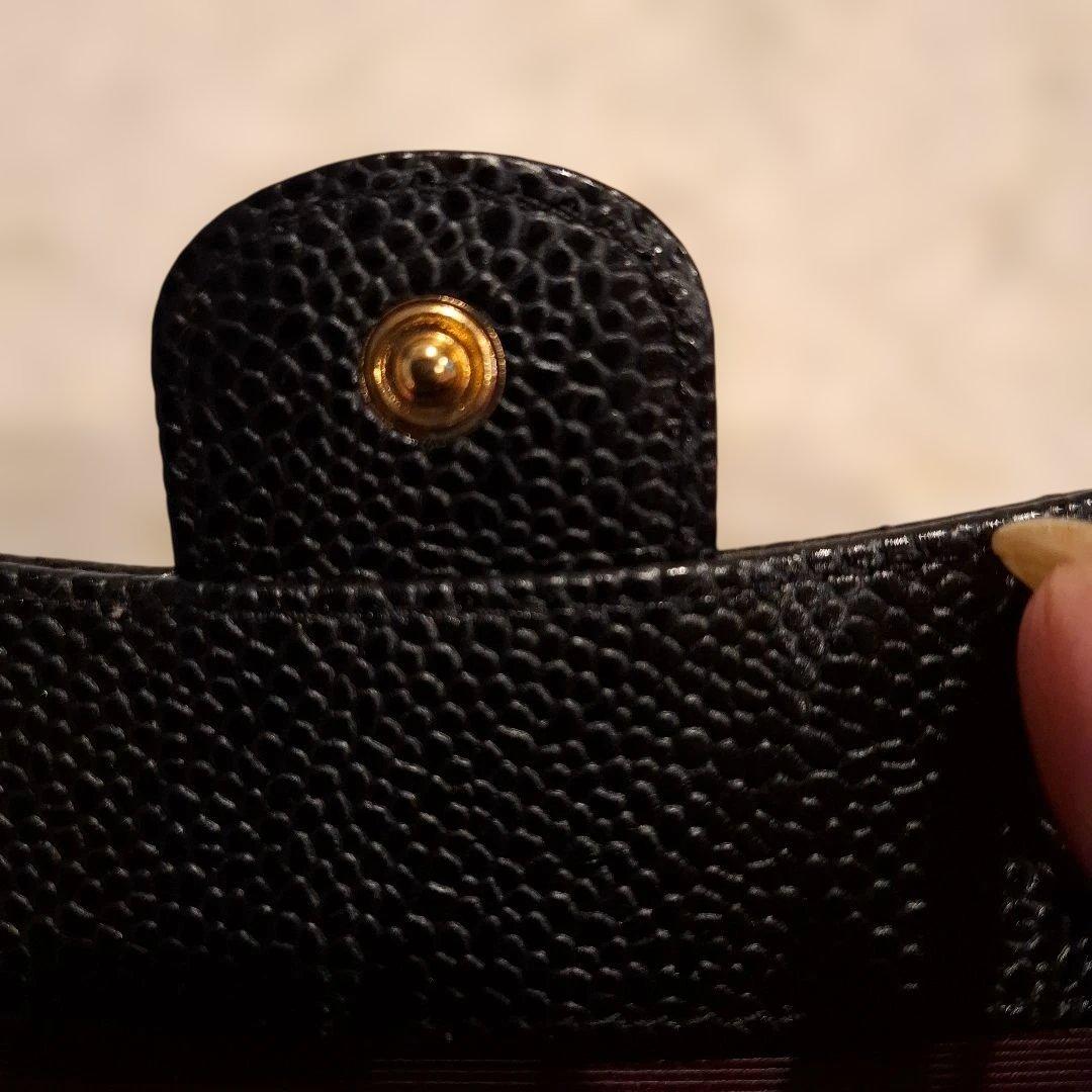 付属品完備キーケース CHANEL　キャビアスキン A31503　キーケース