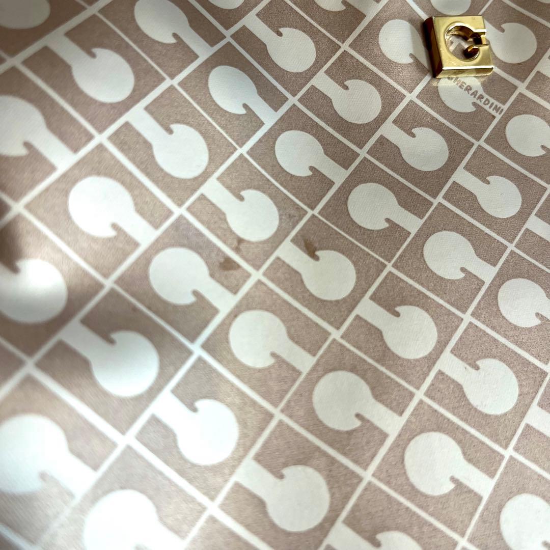 ゲラルディーニトートバッグソフティPVCレザーベージュブラウンダークブラウン