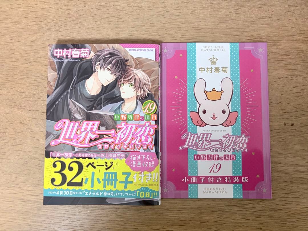 世界一初恋　19巻セット　中村春菊　小冊子付き