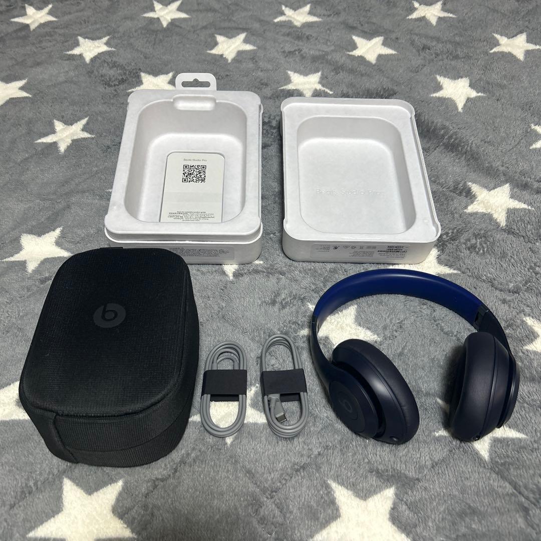 【美品】Beats Studio Pro ワイヤレスヘッドホン ネイビー