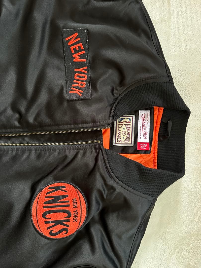 Mitchell & Ness NBA サテンボンバージャケット MA-1 XL