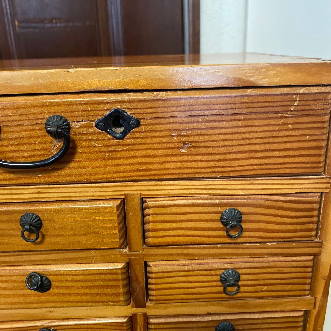 薬箪笥　木製和風デザイン23引き出し　チェスト　小箪笥