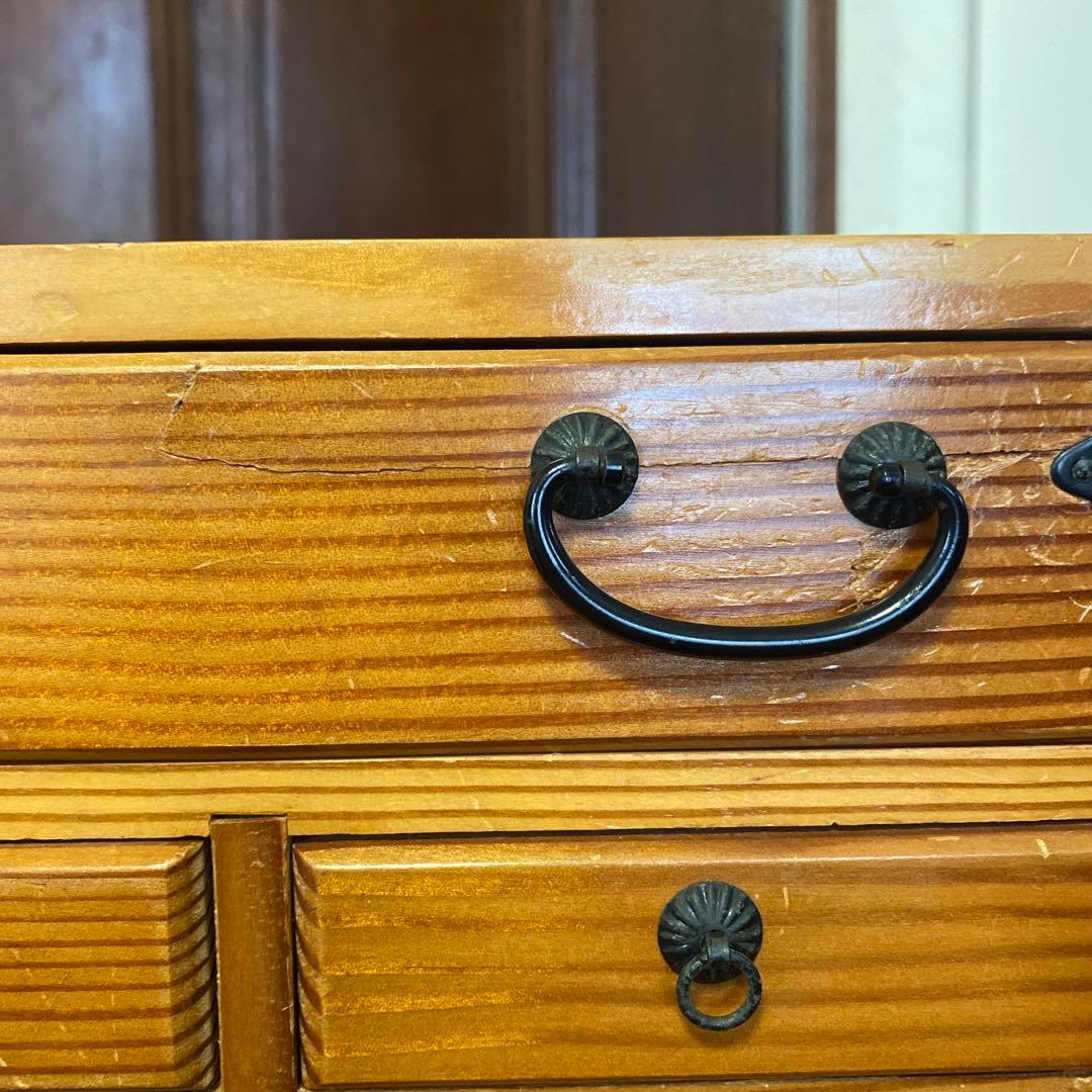 薬箪笥　木製和風デザイン23引き出し　チェスト　小箪笥