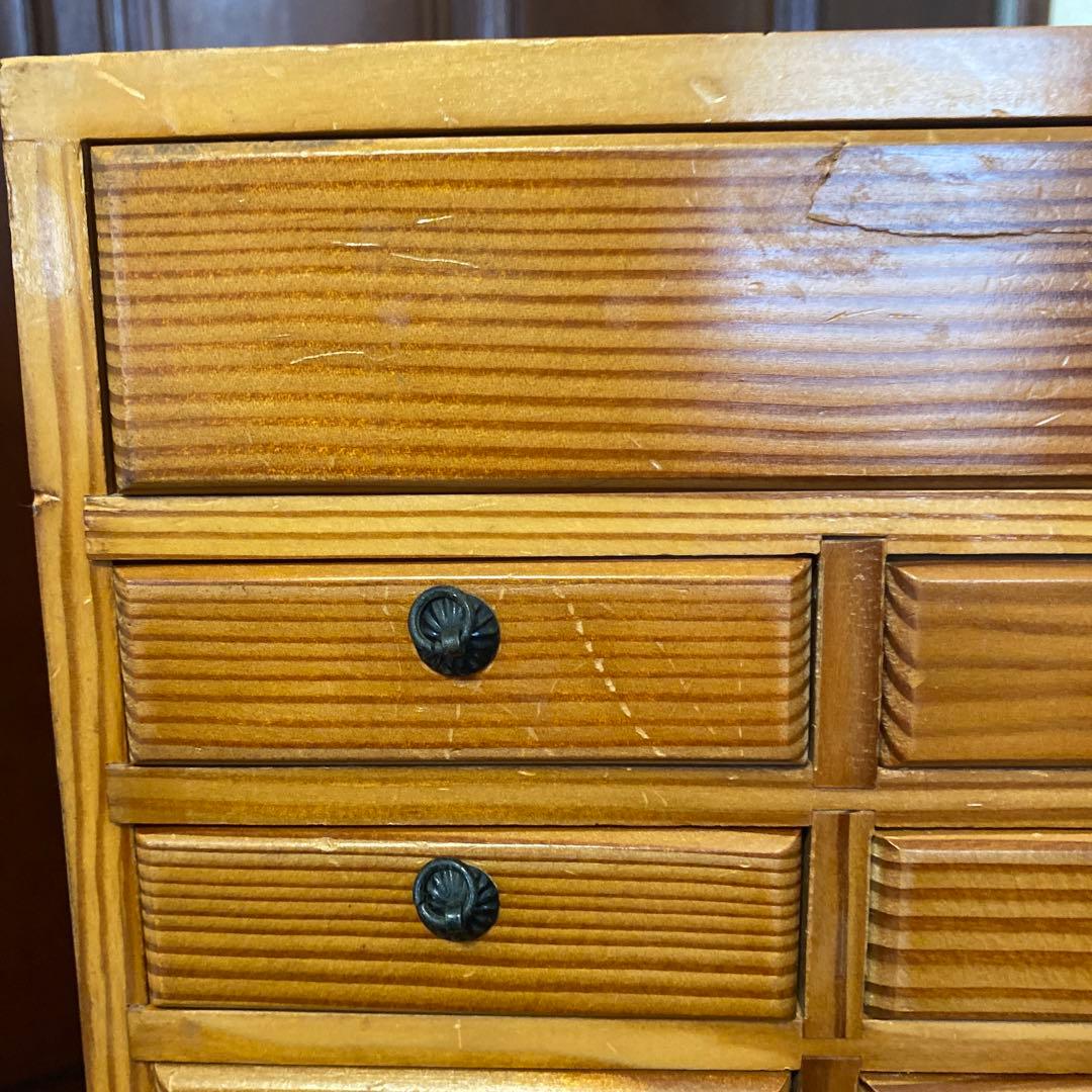 薬箪笥　木製和風デザイン23引き出し　チェスト　小箪笥