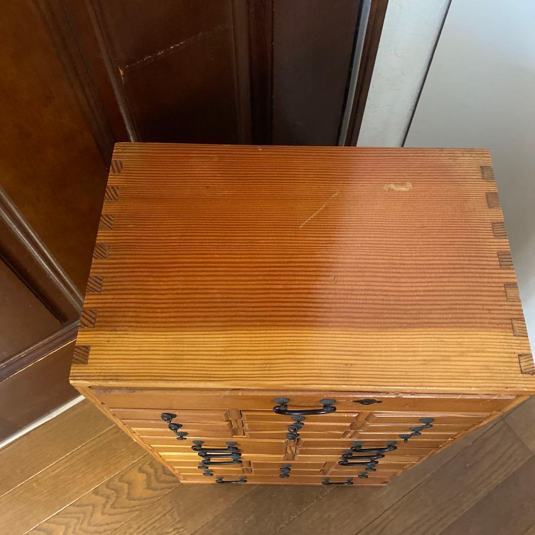 薬箪笥　木製和風デザイン23引き出し　チェスト　小箪笥