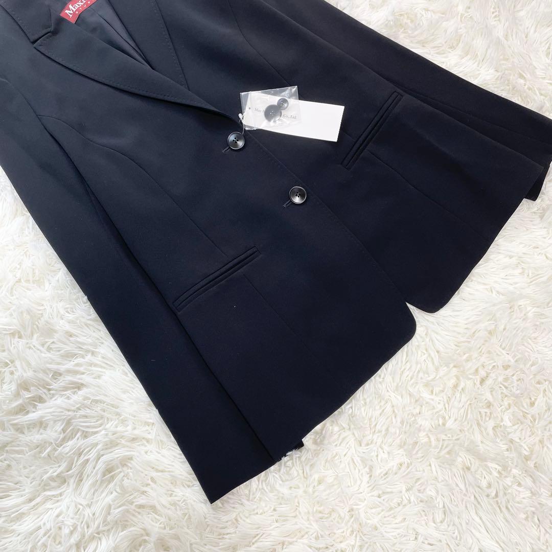 新品タグ付✨マックスマーラ テーラードジャケット ブラック XL お受験