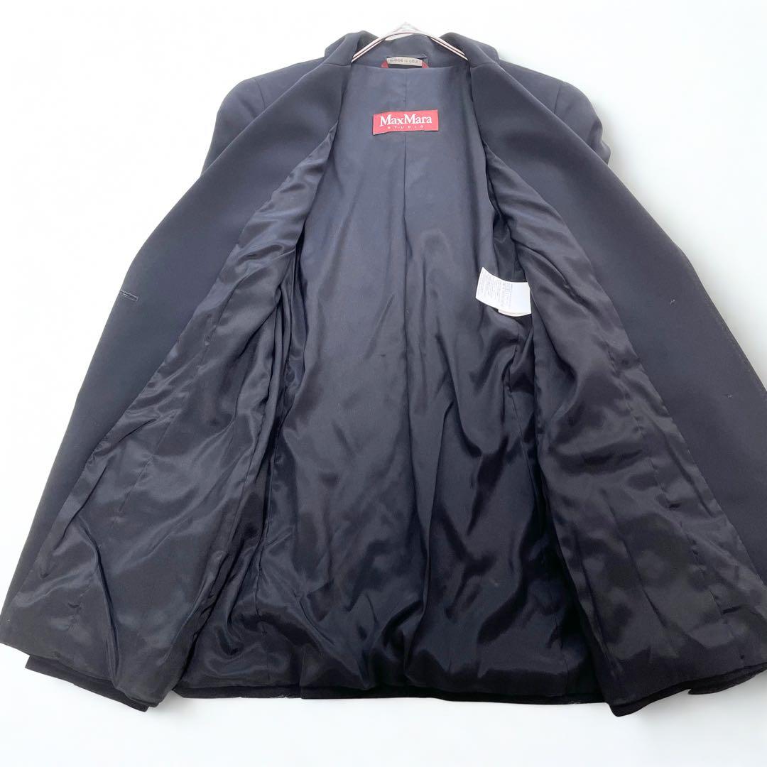 新品タグ付✨マックスマーラ テーラードジャケット ブラック XL お受験