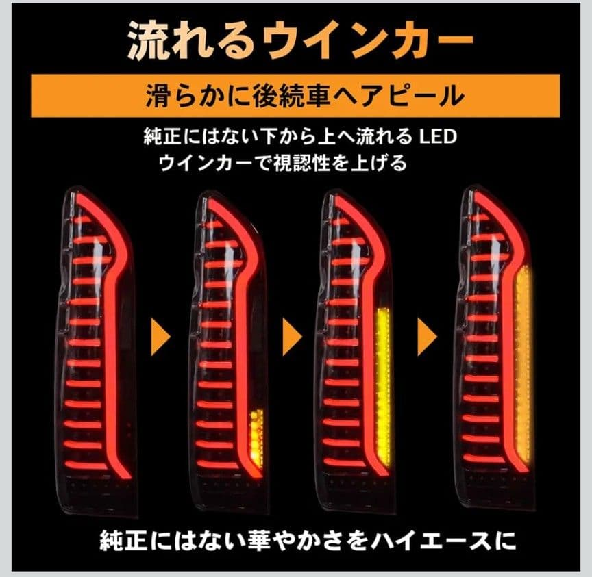 CRAFT WORKS LED テールランプ ハイエース 200 系 左右セット