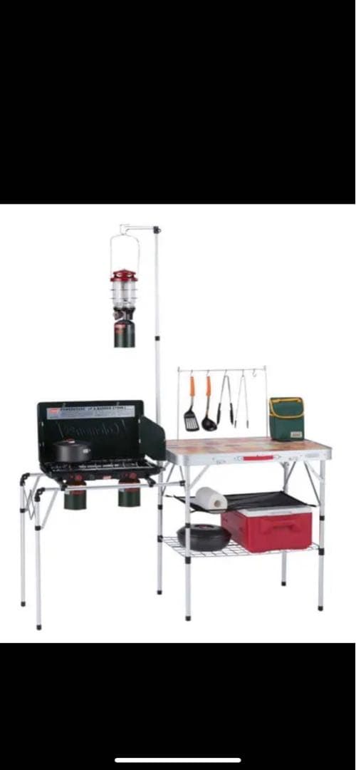 送料込み　コールマン　オールインワンキッチン＆ツーバナーコンロ