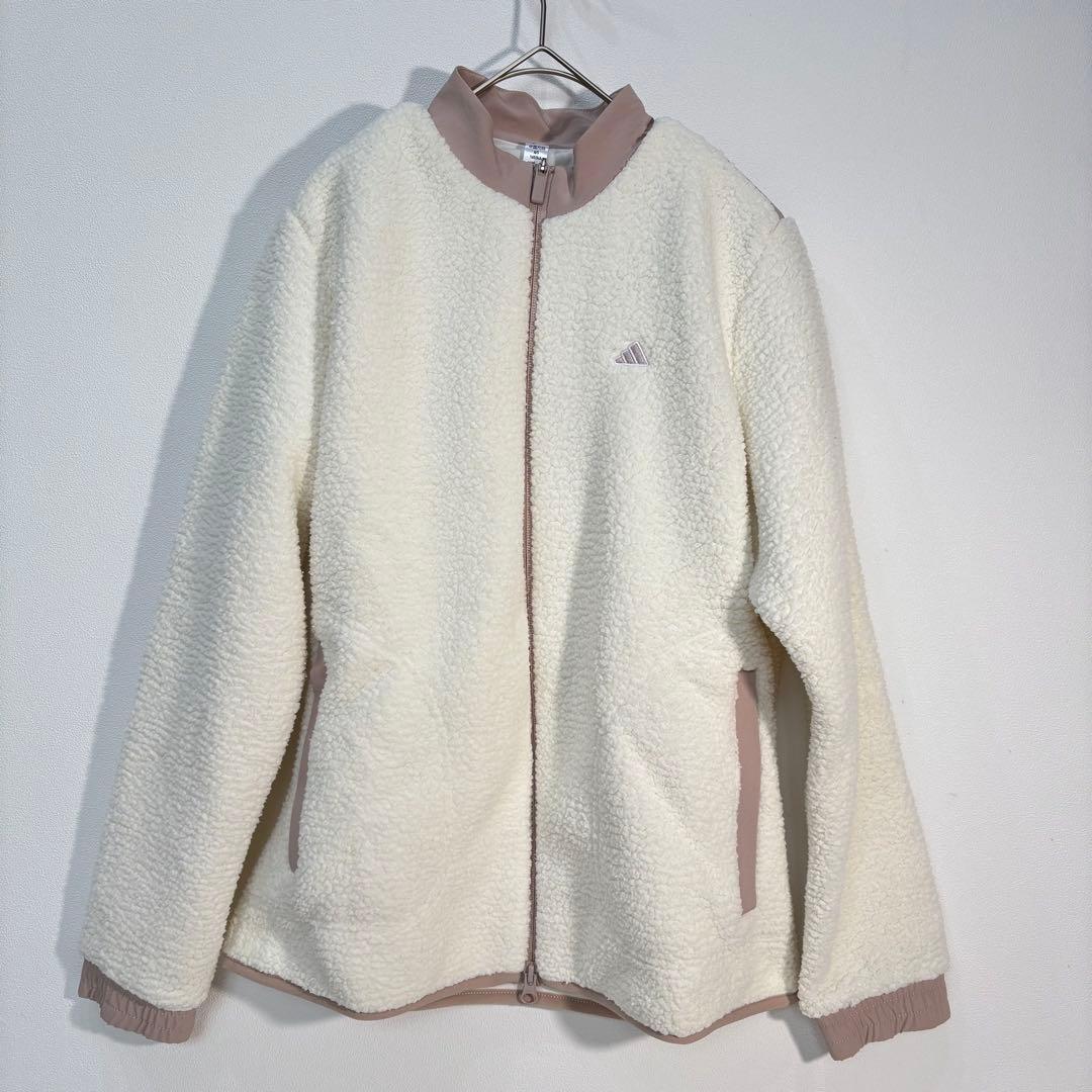 未使用　adidasゴルフ　ボアジャケット　裏起毛スカート　セットアップ　L