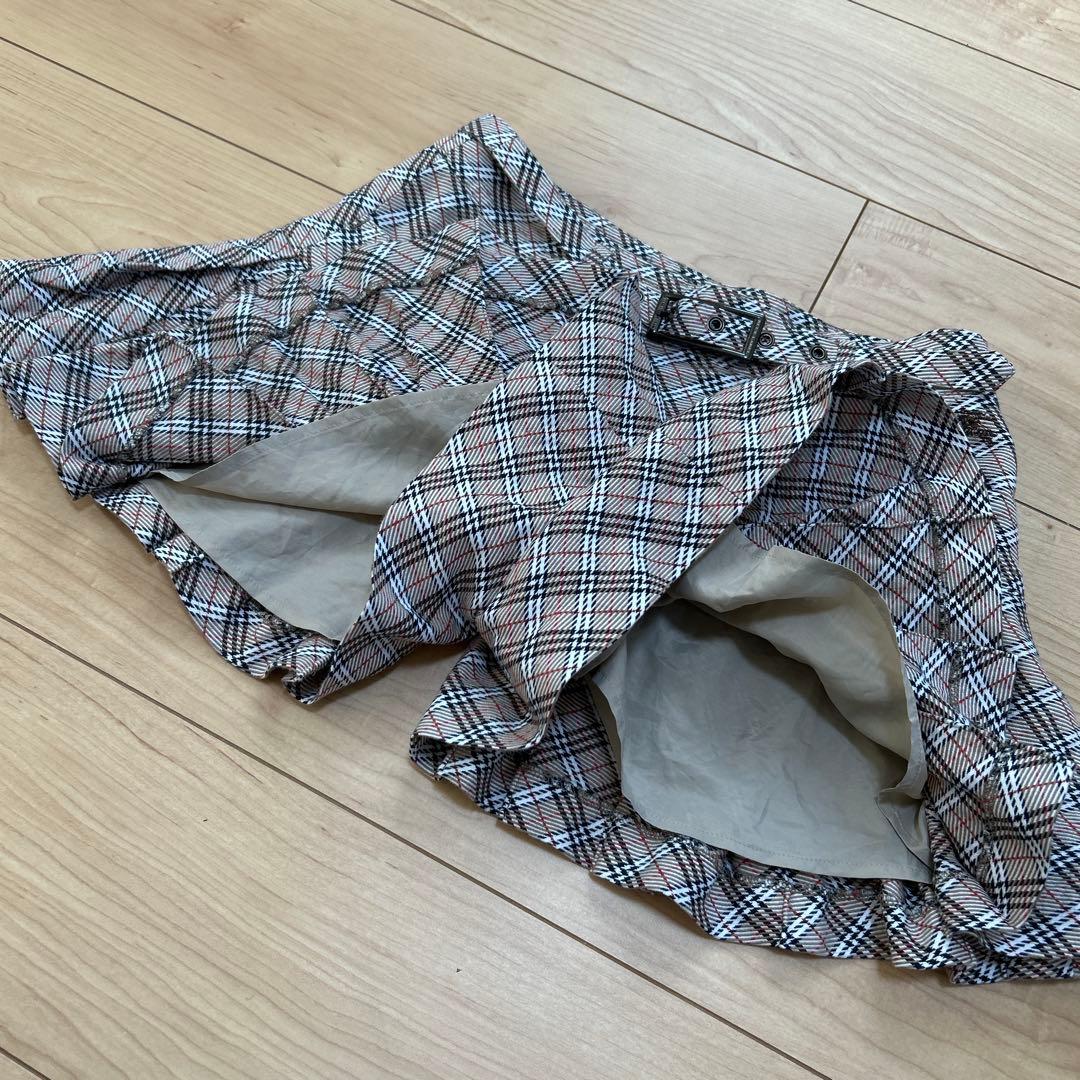 BURBERRYBLUE LABEL ミニスカート風 キュロット　ノバチェック