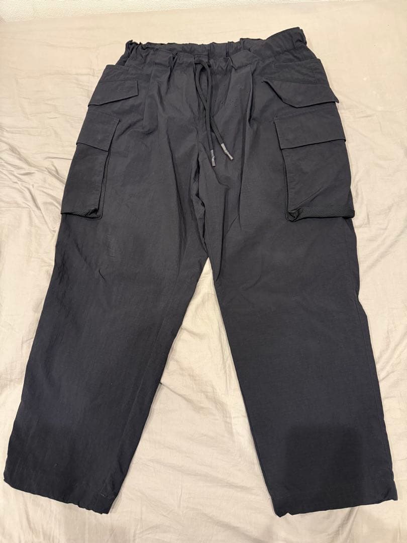 美品S.F.C WIDE CARGO PANTS BLACK ワイドカーゴL黒