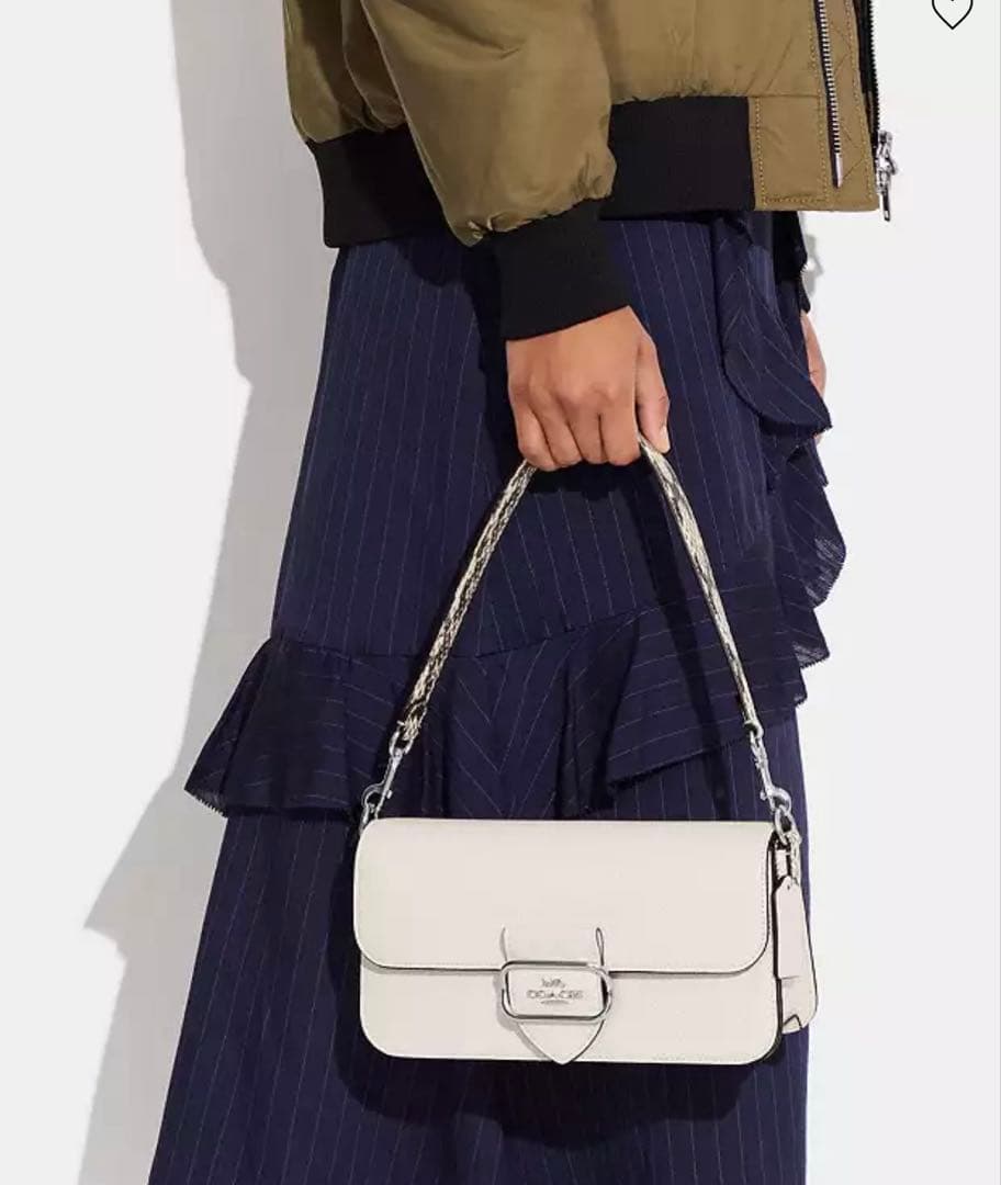 モーガン ショルダーバッグ ホワイト　coach コーチ