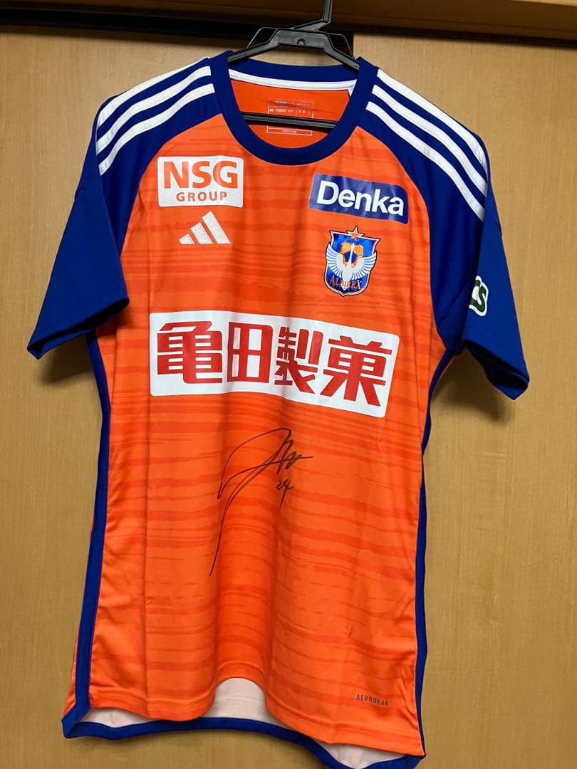 アルビレックス新潟 森　璃太サイン入りユニフォーム　サイズＭ