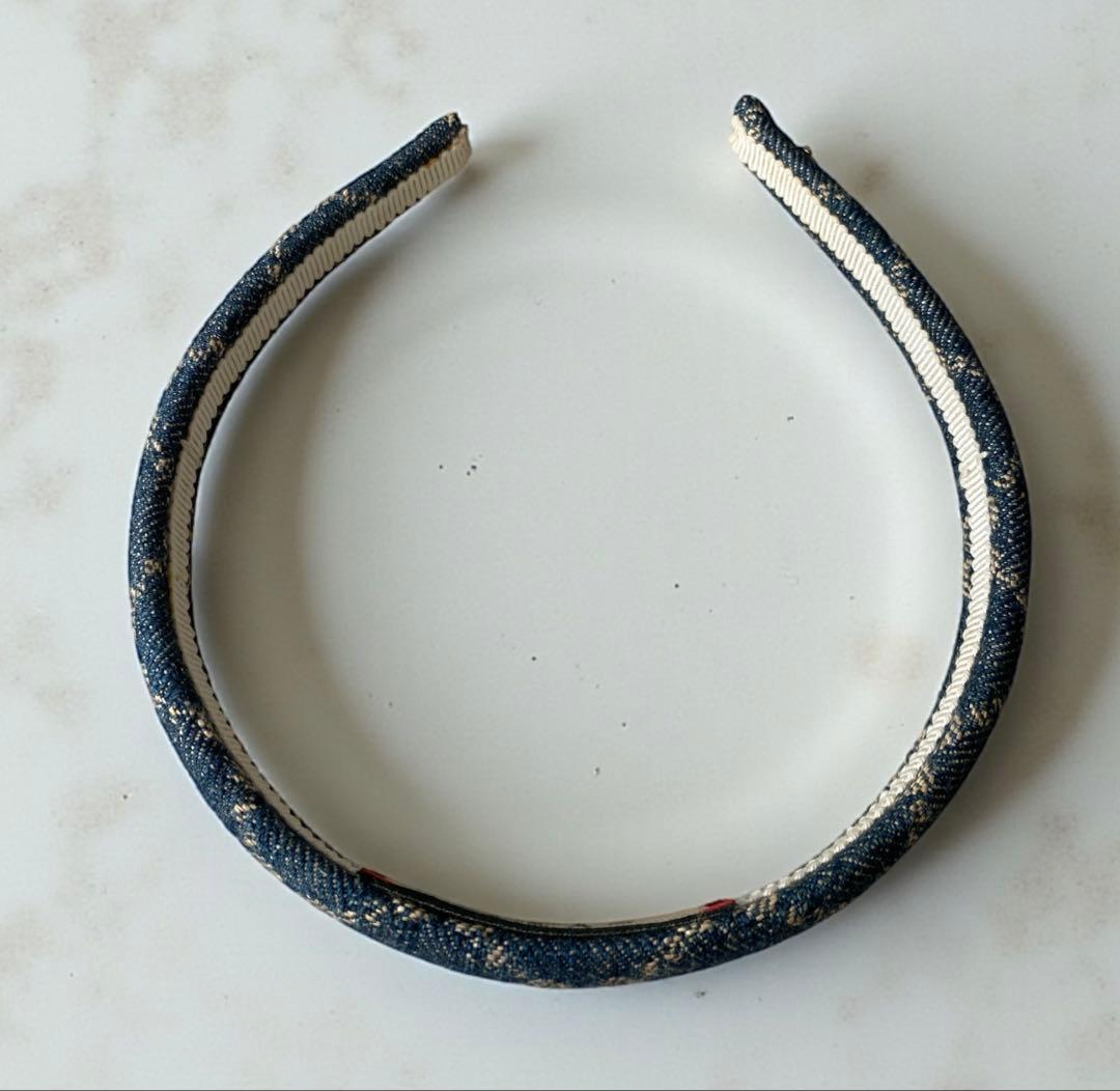 【GUCCI】グッチ『エコ ウォッシュ ド デニム ヘアバンド』カチューシャ