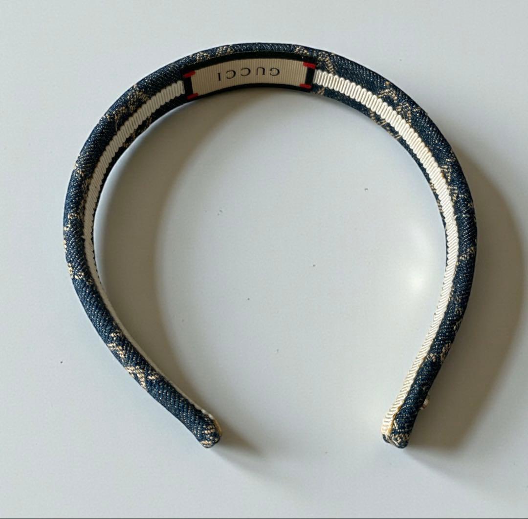 【GUCCI】グッチ『エコ ウォッシュ ド デニム ヘアバンド』カチューシャ