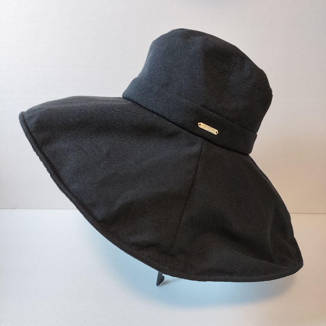 みどちゃん。【美品】芦屋ロサブランワイドブリムハット