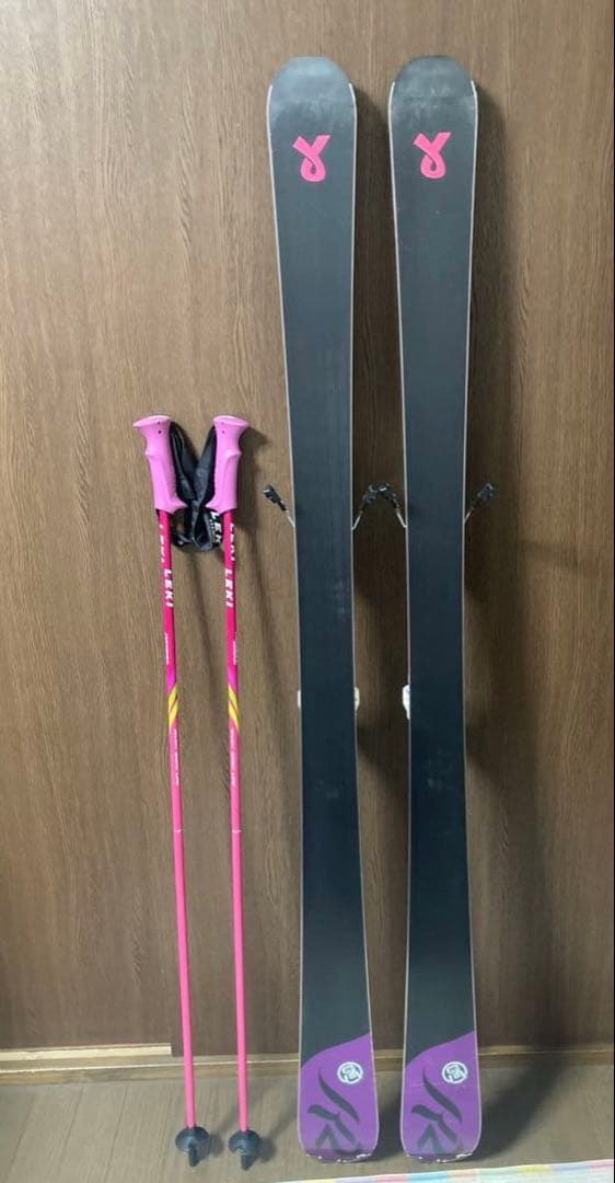 K2 SuperSweet スキー板153cm ストック、スキーバッグ　セット