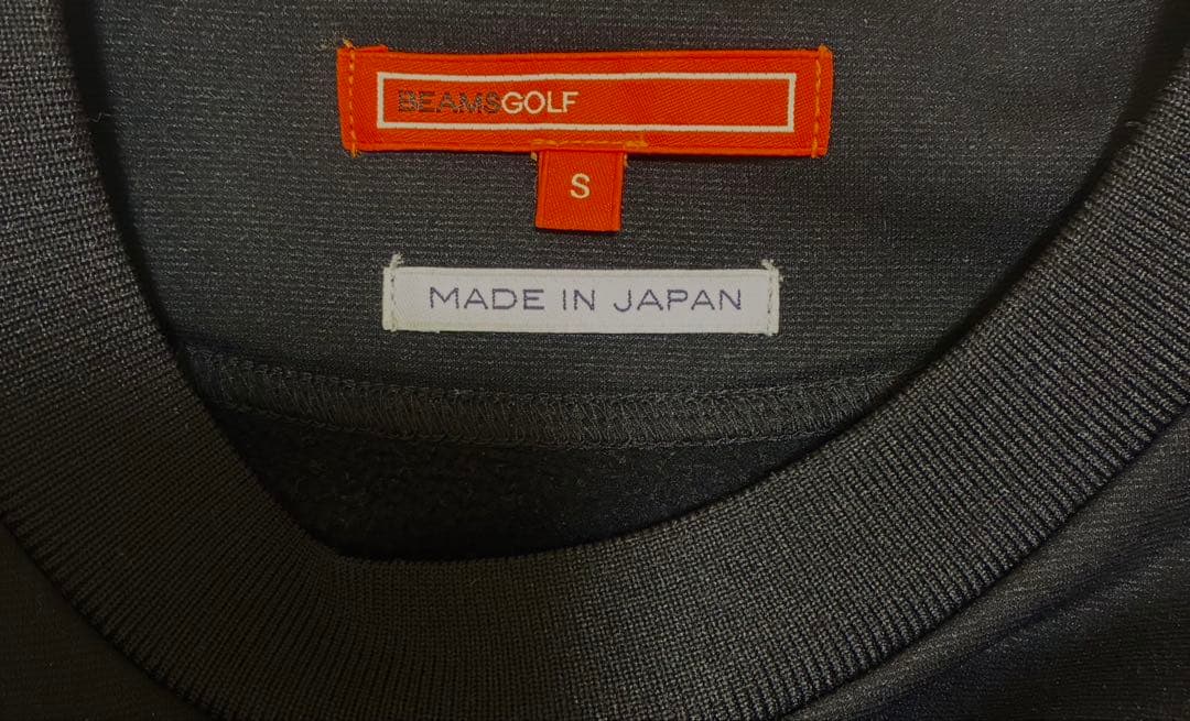 BEAMS GOLF ハイゲージフリース 切り替え プルオーバー ブラック