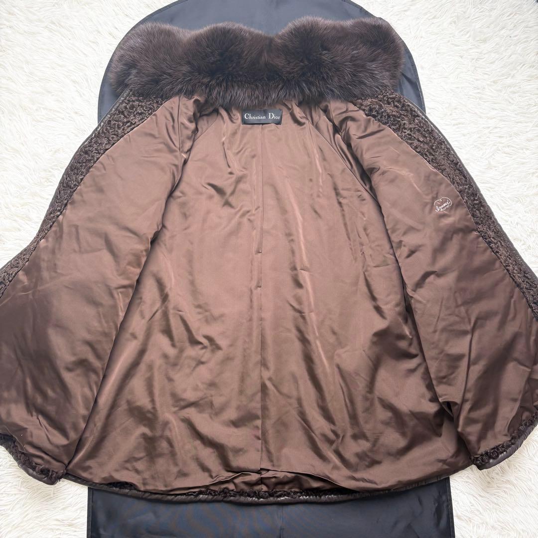 クリスチャンディオール リアルロングファーコート フォックス×スワカラ