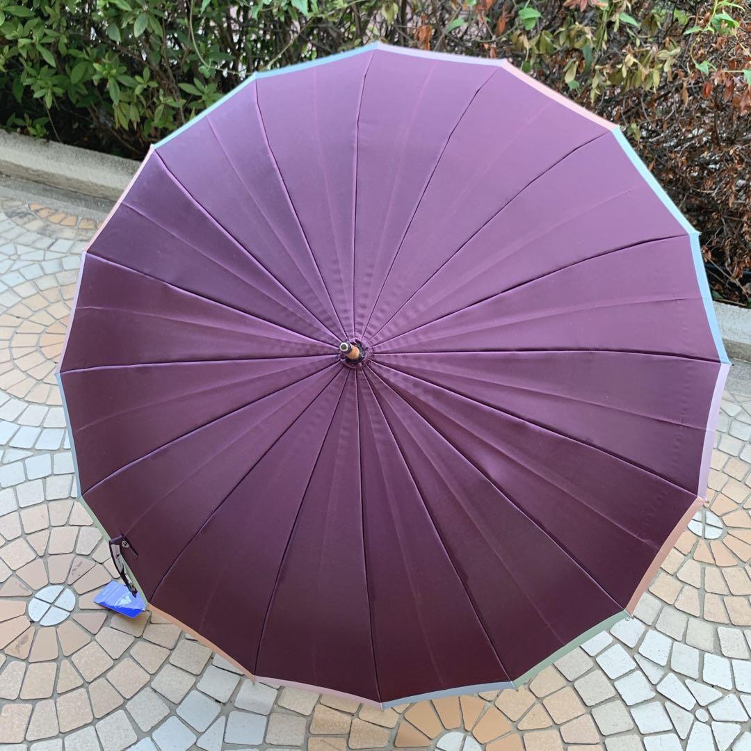 新品未使用　モンブランヤマグチ　ラ エドリーム　長傘 55cm 16本骨　紫色