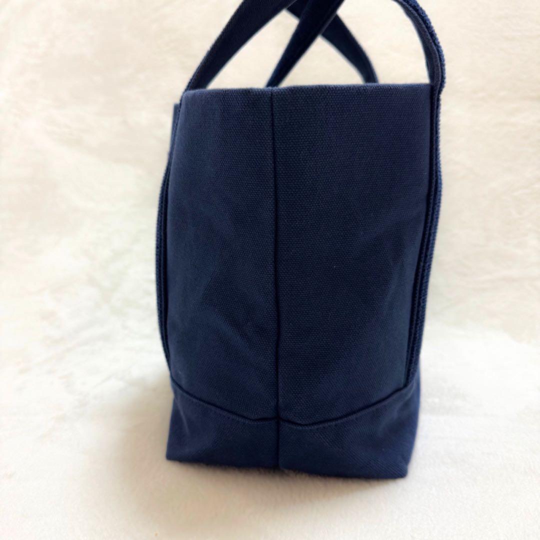 【フェイラー】オールドテディ ワッペン トートバッグ ネイビー 小