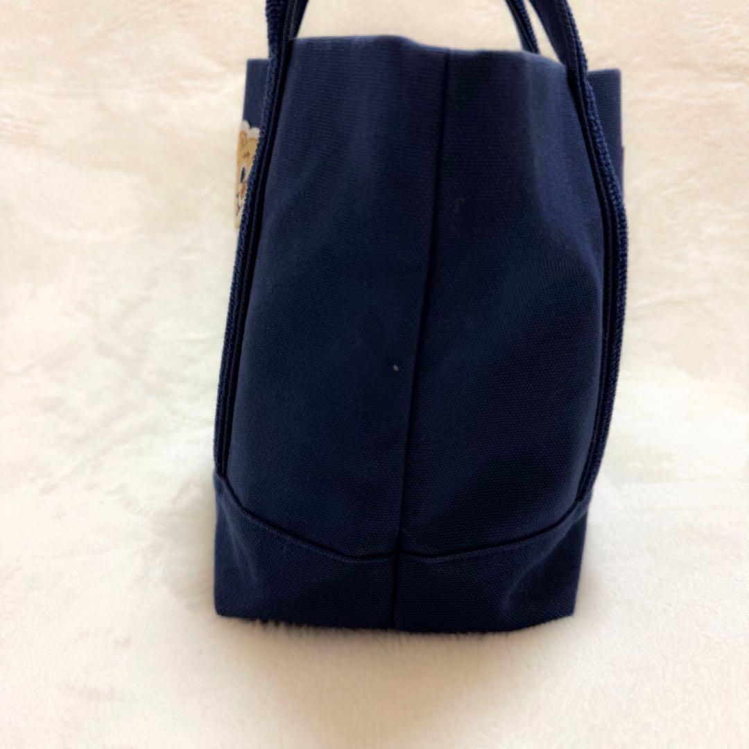 【フェイラー】オールドテディ ワッペン トートバッグ ネイビー 小