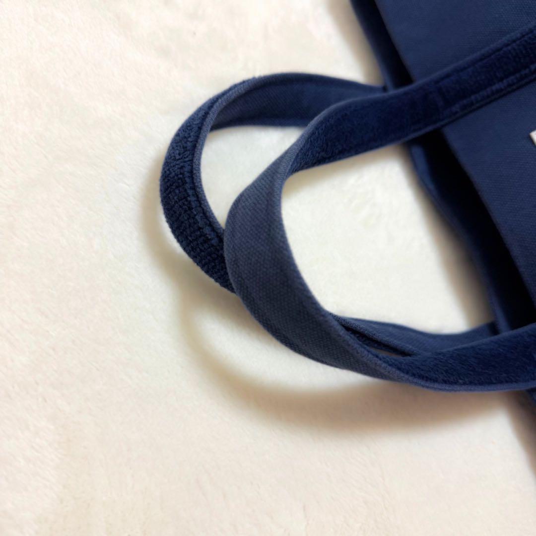 【フェイラー】オールドテディ ワッペン トートバッグ ネイビー 小