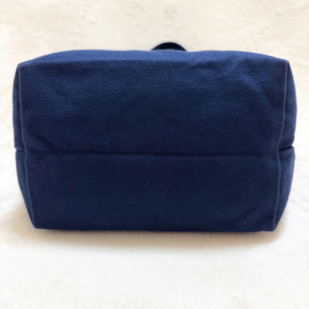 【フェイラー】オールドテディ ワッペン トートバッグ ネイビー 小