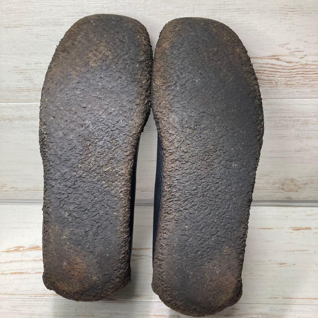 希少 クラークス Clarks ワラビー27cm 黒 レザー 本革 アイルランド