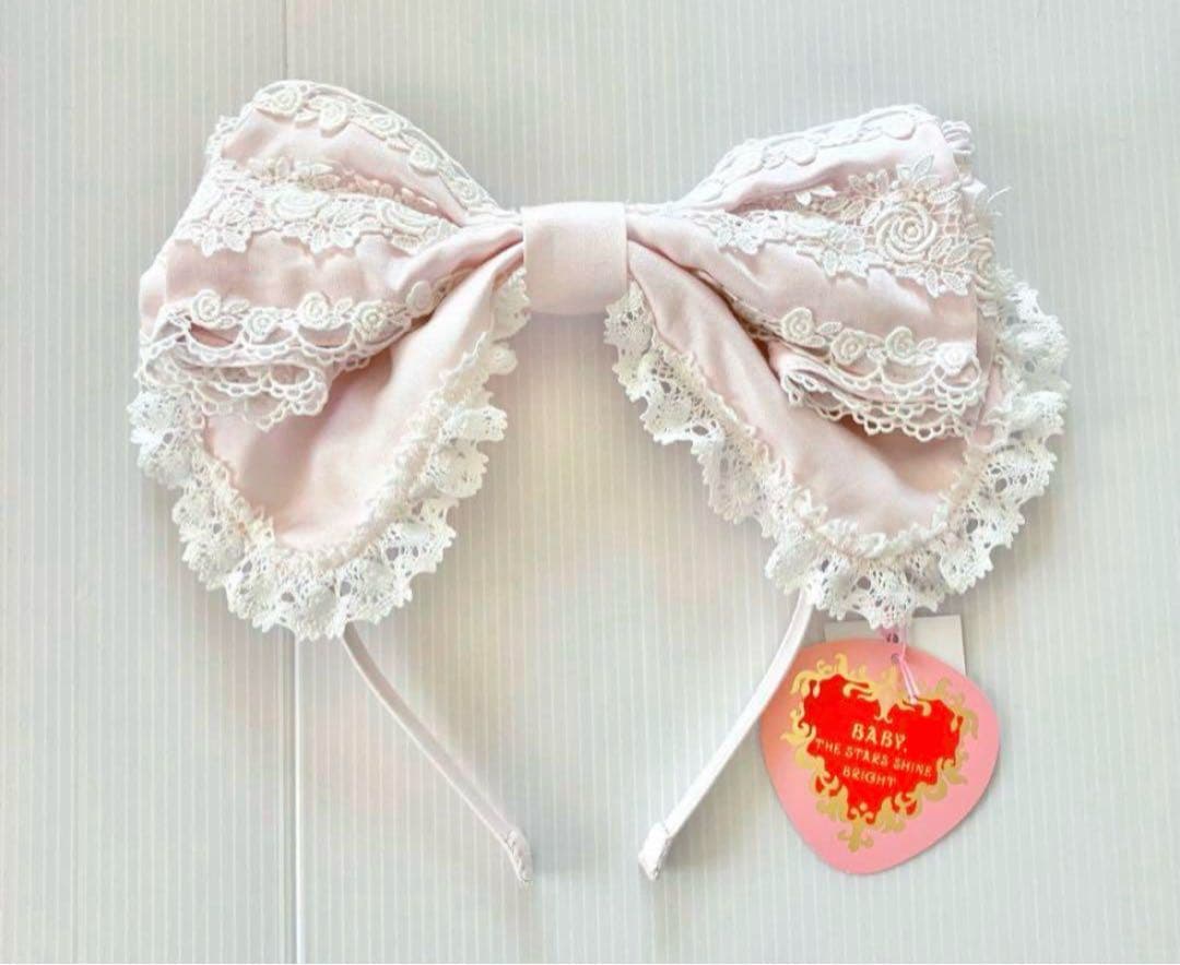 BABY, キャメロンカチューシャ ピンク 綿サテン ロリィタ 下妻物語 新品