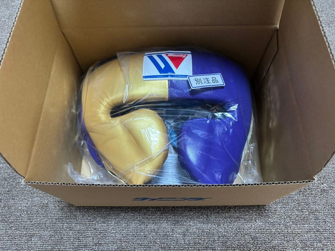 winning ウイニング　ヘッドギア　ゴールド　パープル　スカイブルー　別注品