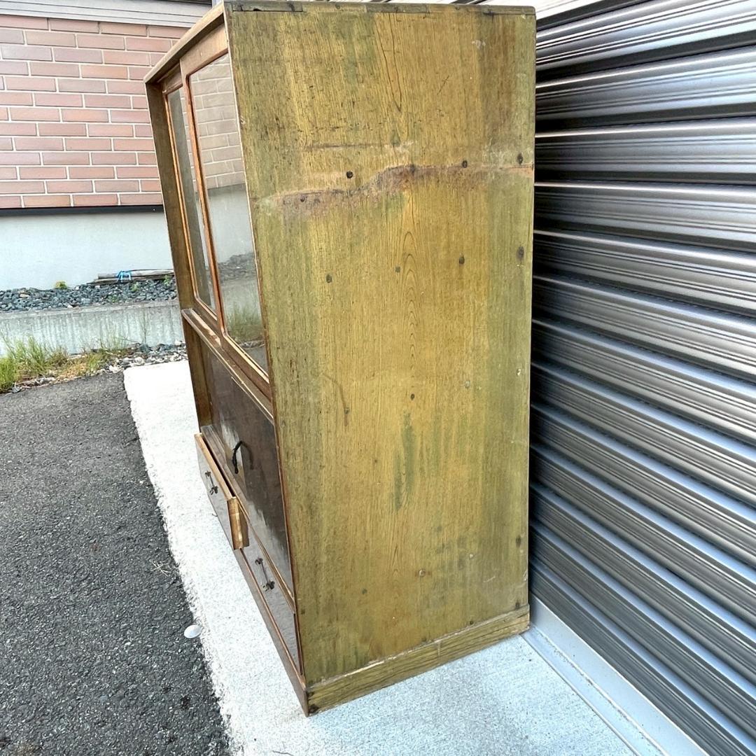 レトロ家具 昭和レトロなアンティーク茶箪笥 アンティーク