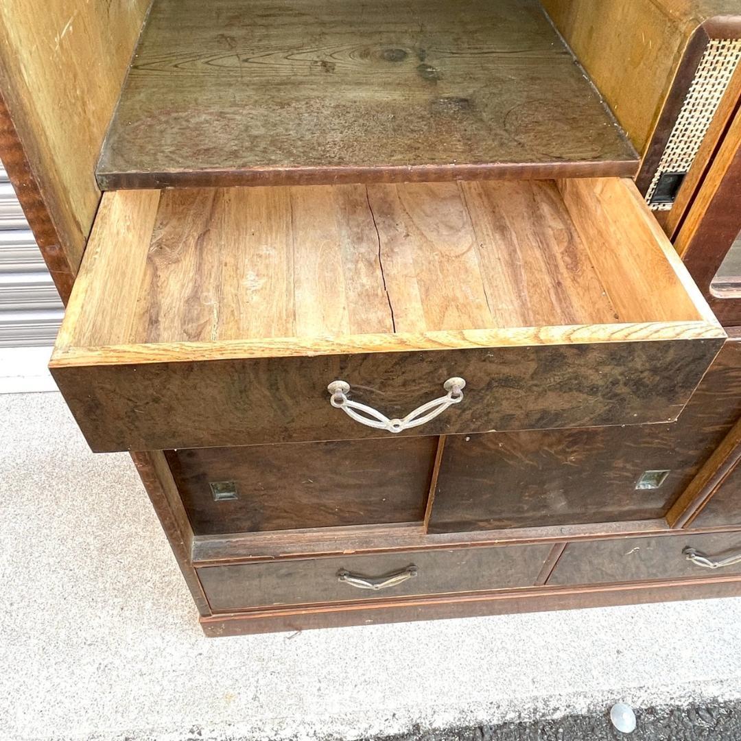 レトロ家具 昭和レトロなアンティーク茶箪笥 アンティーク