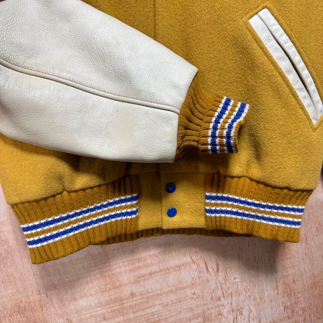 Hysteric Glamour スタジャン ウールxレザー イエロー Lサイズ