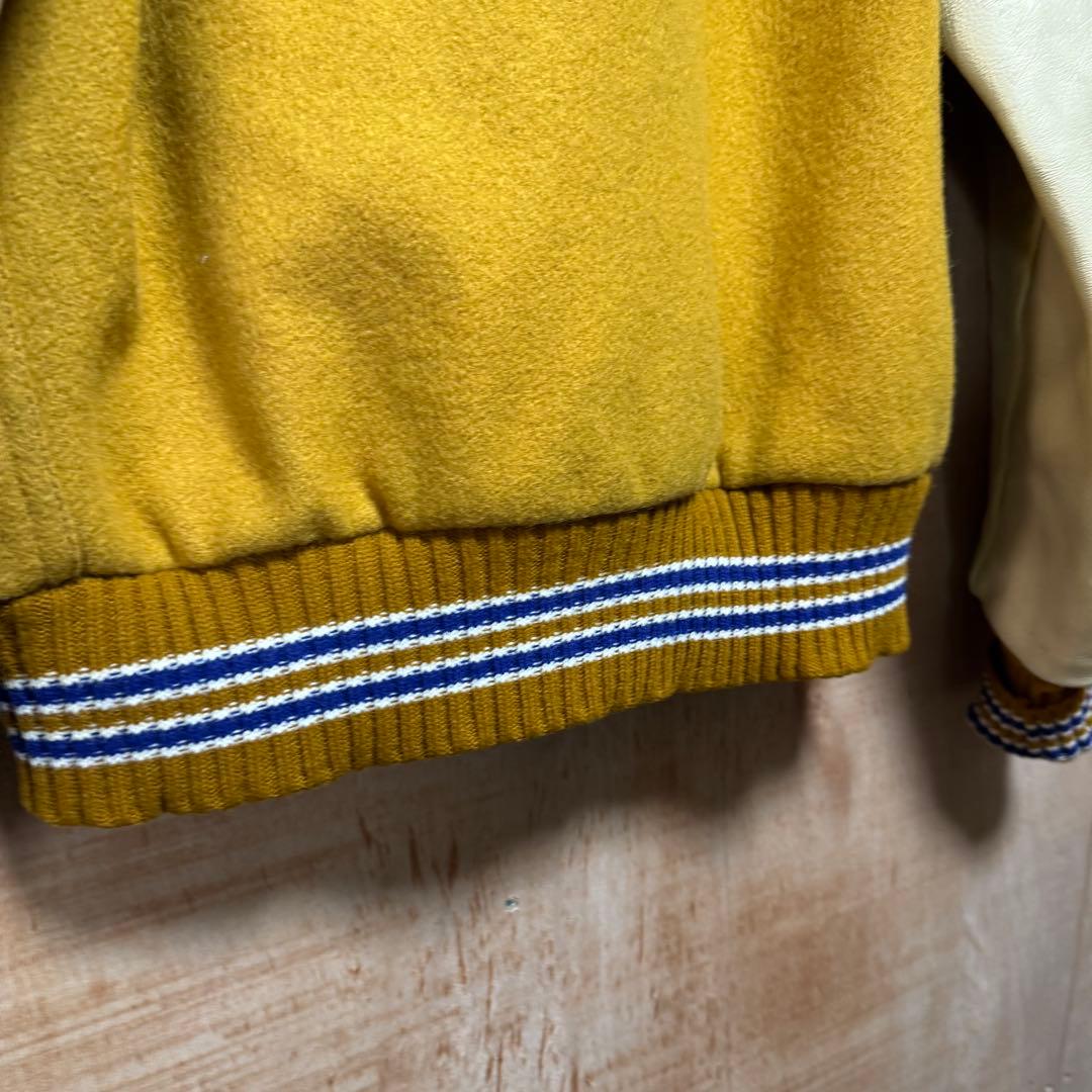 Hysteric Glamour スタジャン ウールxレザー イエロー Lサイズ