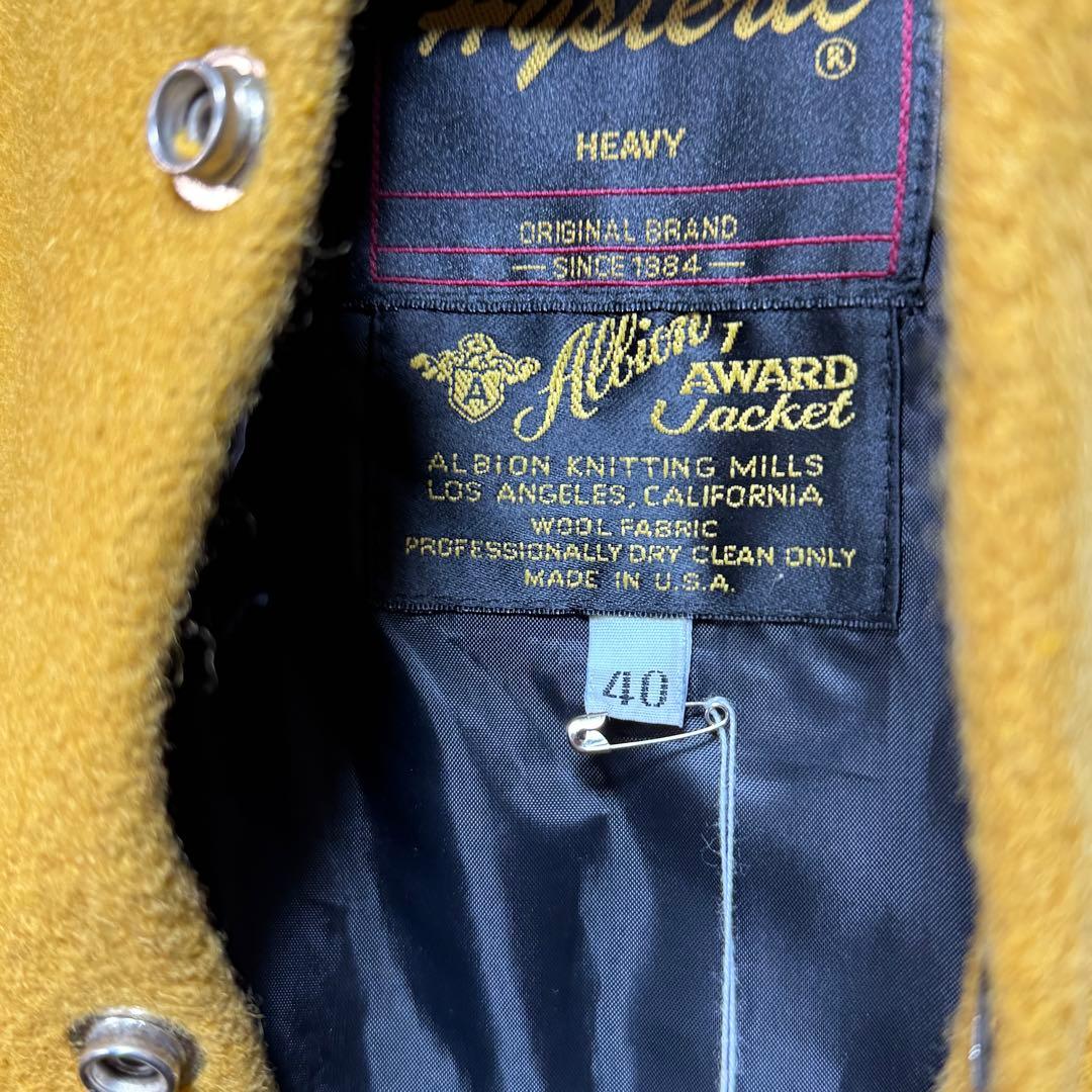 Hysteric Glamour スタジャン ウールxレザー イエロー Lサイズ