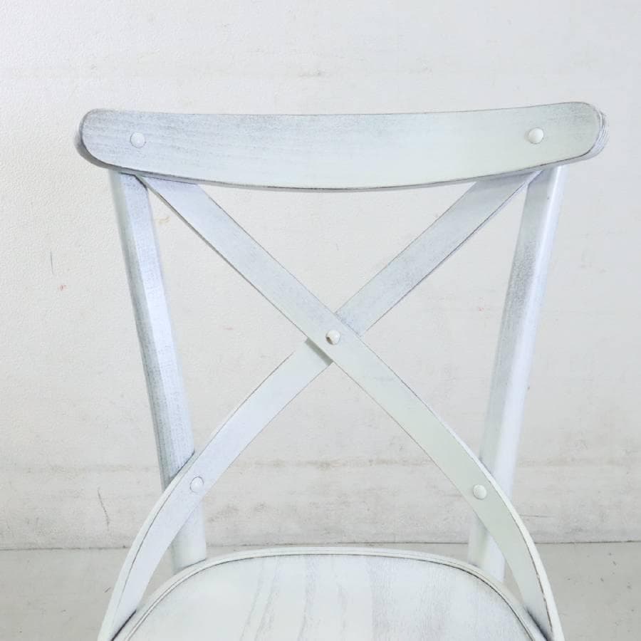 TON クロスバック ダイニングチェア アンティークホワイト 曲げ木 チェコ製2