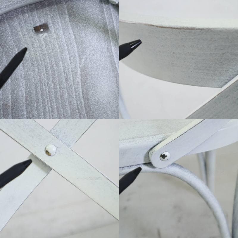 TON クロスバック ダイニングチェア アンティークホワイト 曲げ木 チェコ製2