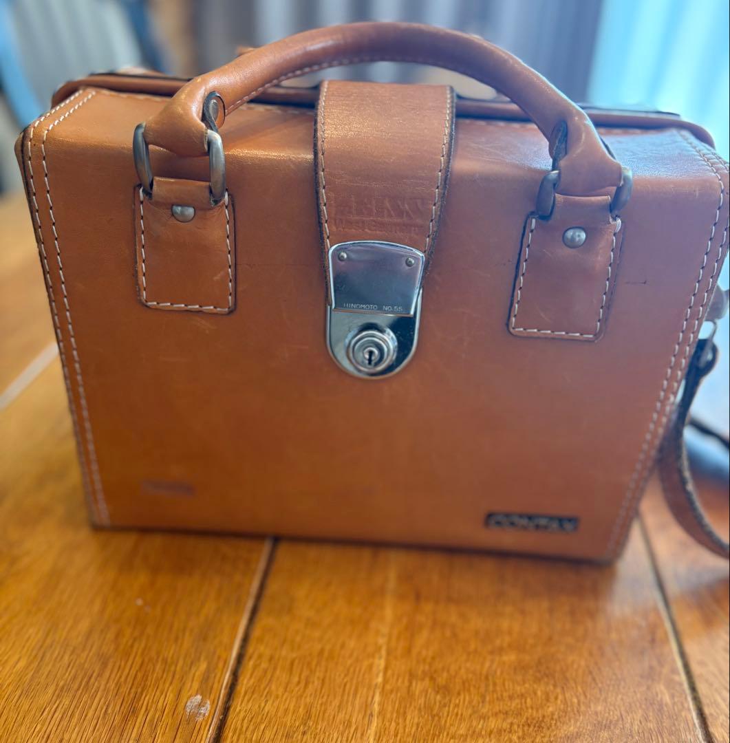 希少！CONTAX コンタックス ZEISS 西ドイツ 純正 本革カメラバッグ