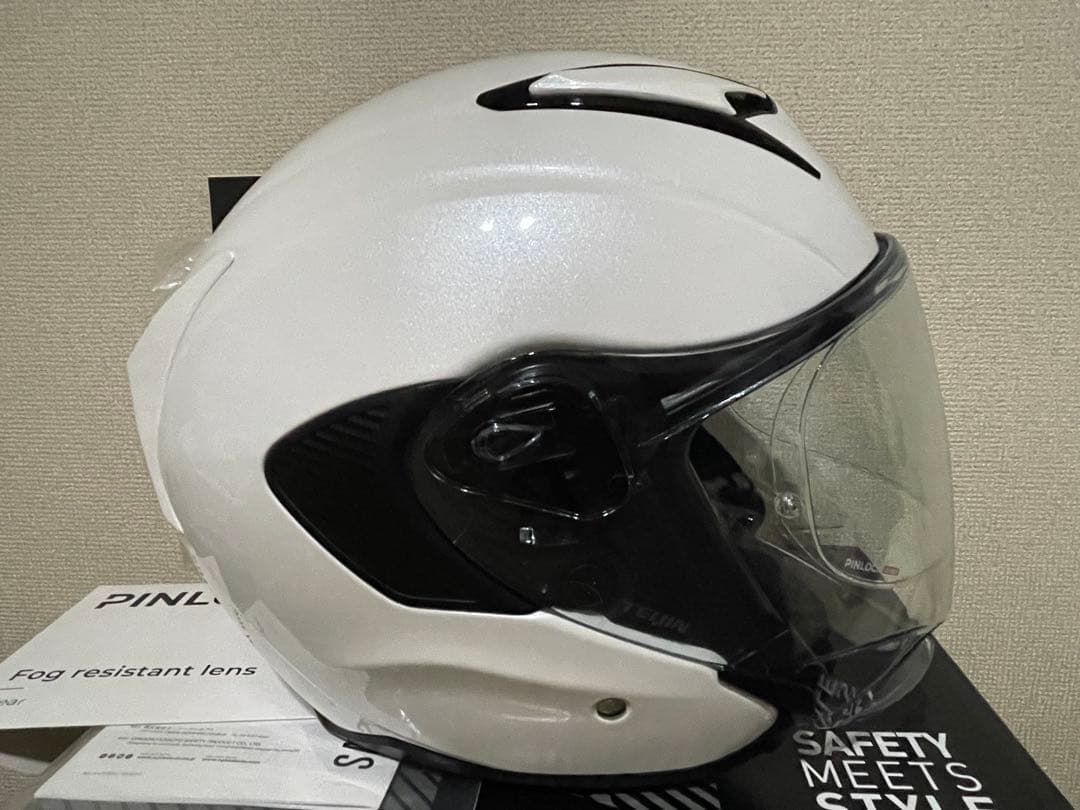 ほぼ未使用　Kabuto EXCEED-2 ジェットヘルメット ホワイト　M