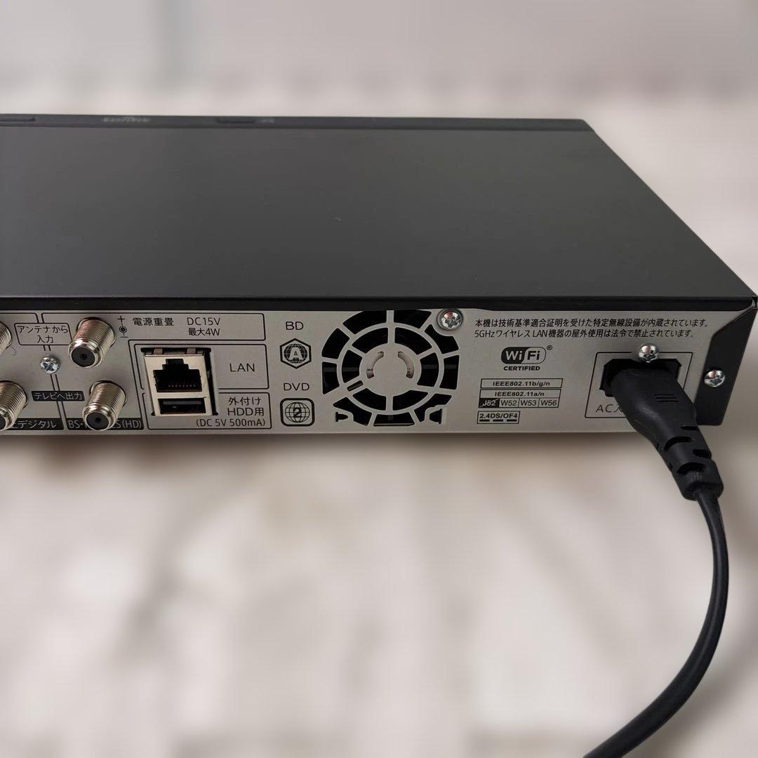 SHARP 2B-C10CW1 BLACKブルーレイディスクレコーダー本体のみ