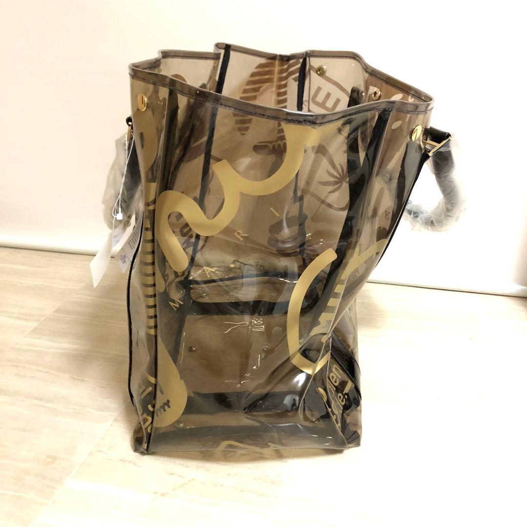 MUTA MARINEムータマリン クリア トートバッグビーチバッグ ブラック