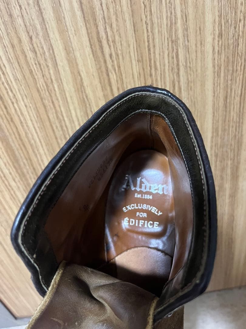 オールデン　スエード ブラウンブーツ 9